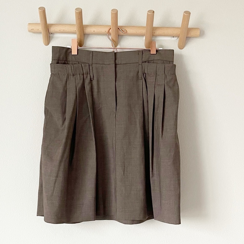 Gunex Wool/Silk Pleated Skirt